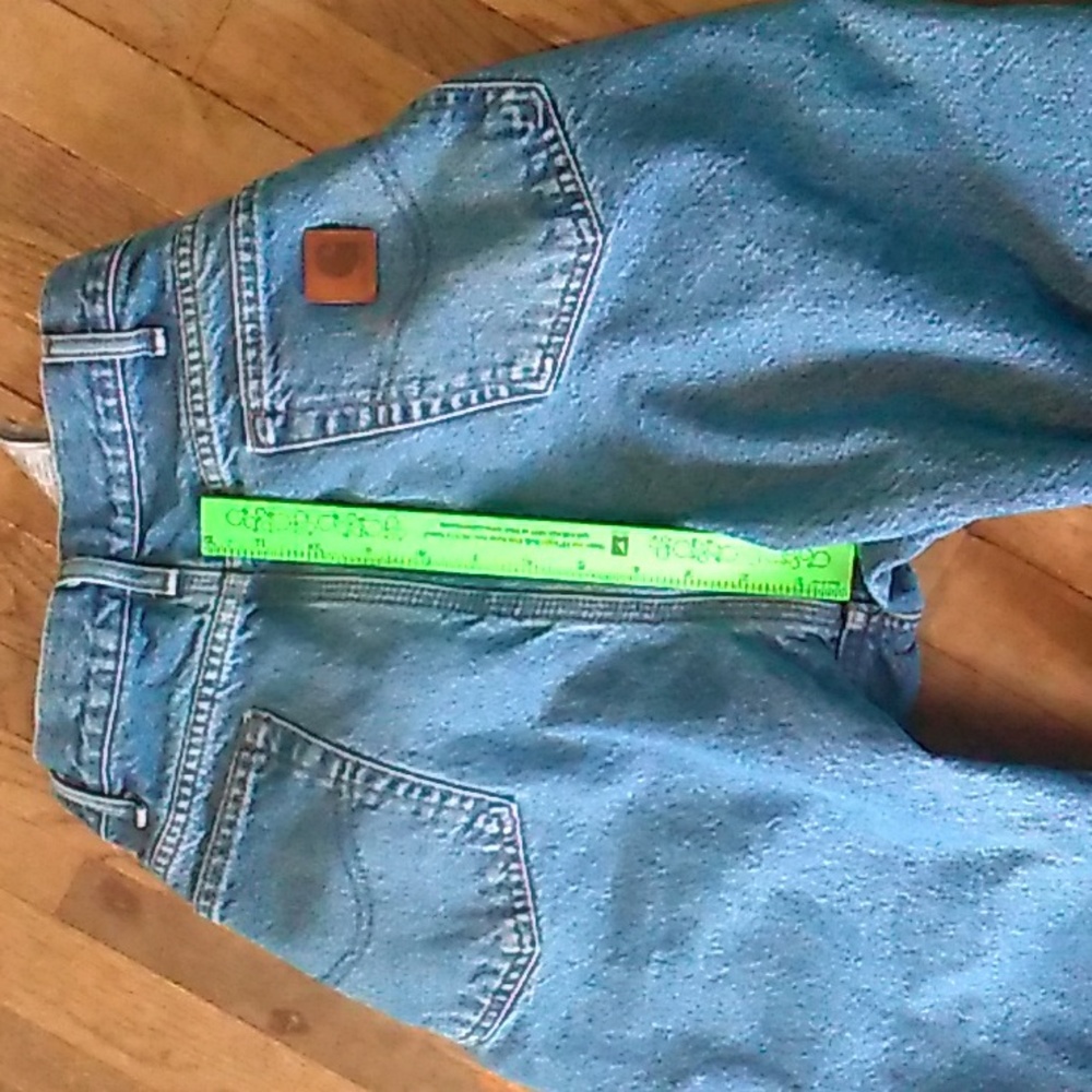 👖 Vintage Carhartt Flannel Lined Jeans Men's 34 X 30 UniSex - Picture 6 of 16